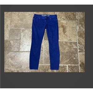 Express Zelda Women's Vibrant Blue Jean Leggings